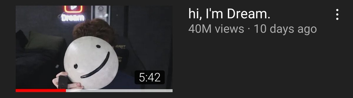 statisticsdream's tweet photo. Dreams face reveal video hit 40M views !! https://t.co/kZMcURz25g