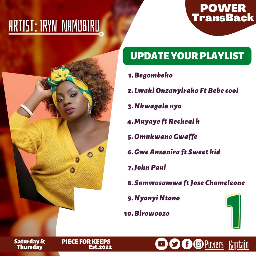 Jjingoashrafk's tweet photo. Update your Playlist  with #PowerTransBack every Thursday and Saturday 
@irynnamubiru  @Jjumbapatrick3 @ByakatondaMedia @byakatondasamue https://t.co/gpmEfF36eF