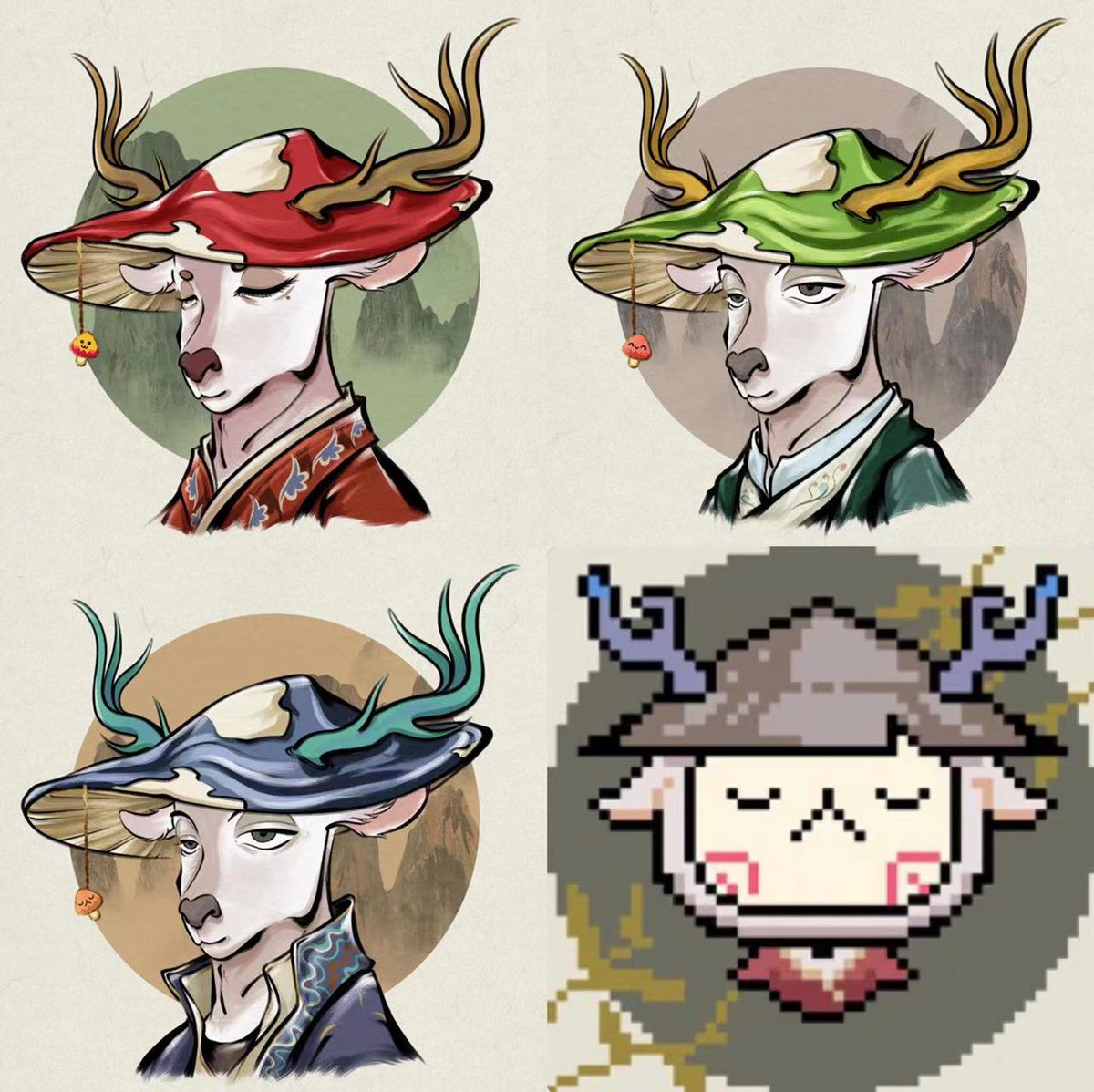 Apsaras NFT 2.0 【Joint funds】🦌

Apsaras JiuSeLu X CryptoSimeji，Only OG has the opportunity to obtain，and there are only 3 works totally, good luck! 🥰

The lower right corner is the design of CryptoSimeji works. Does anyone get it?👀

#ApsarasNFT #NFTs #九色鹿