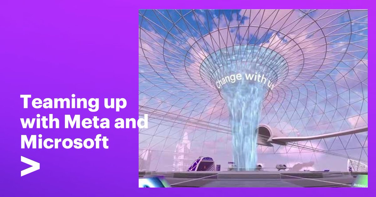 Big news! Im kommenden Jahr werden wir mit @Meta und @Microsoft zusammenarbeiten und Unternehmen dabei unterstützen, mithilfe von VR die Mitarbeitereinbindung, Kundeninteraktion und Produkt- & Dienstleistungsentwicklung im Metaverse voranzutreiben. accntu.re/3COJmgw