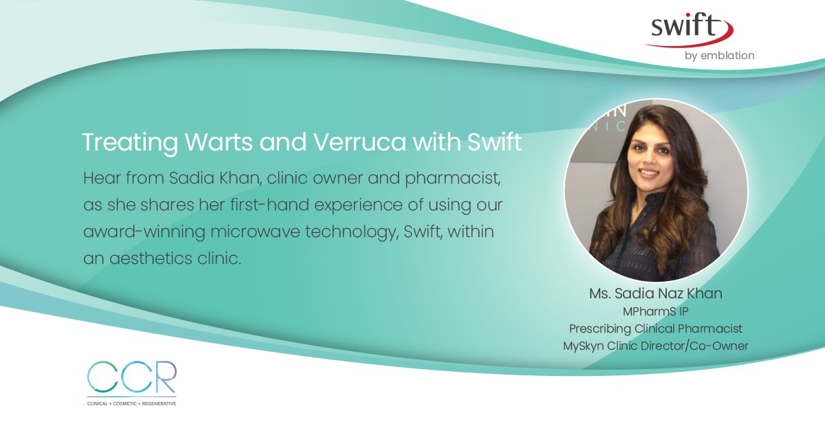 ⭐ CCR London ⭐

Today we are delighted to have Sadia Khan, clinic owner and pharmacist, on our stand to share her first-hand experience of using Swift within an aesthetics clinic.
Sadia will be hosting an introduction to Swift on stand H95 at 10am, 11:30am, 2pm, 3pm, 4pm.

#CCR
