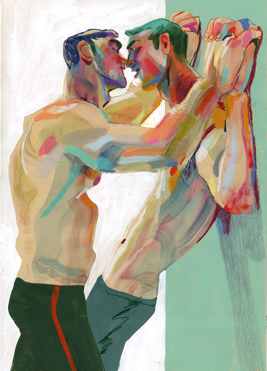 danitorrentx's tweet photo. Watercolor gouache and color pencils on paper 30x42cm

#loveislove #loveislove🌈 #loveisloveislove #gaylove #gaypassion #gay #gayart #gaydrawing #gaypainting #queerart #queer #queerartist #gaydomination #homoeroticart #homoerotic #danitorrent https://t.co/9P0RzOFtEO