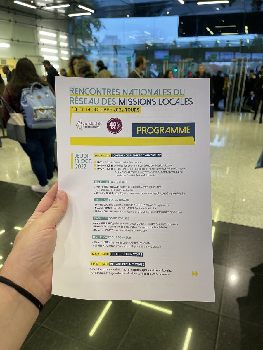 Pour en savoir plus sur le programme de ces 2 jours c'est par ici 👉 bit.ly/3MpbNVg

#MissionsLocales #40ANSML