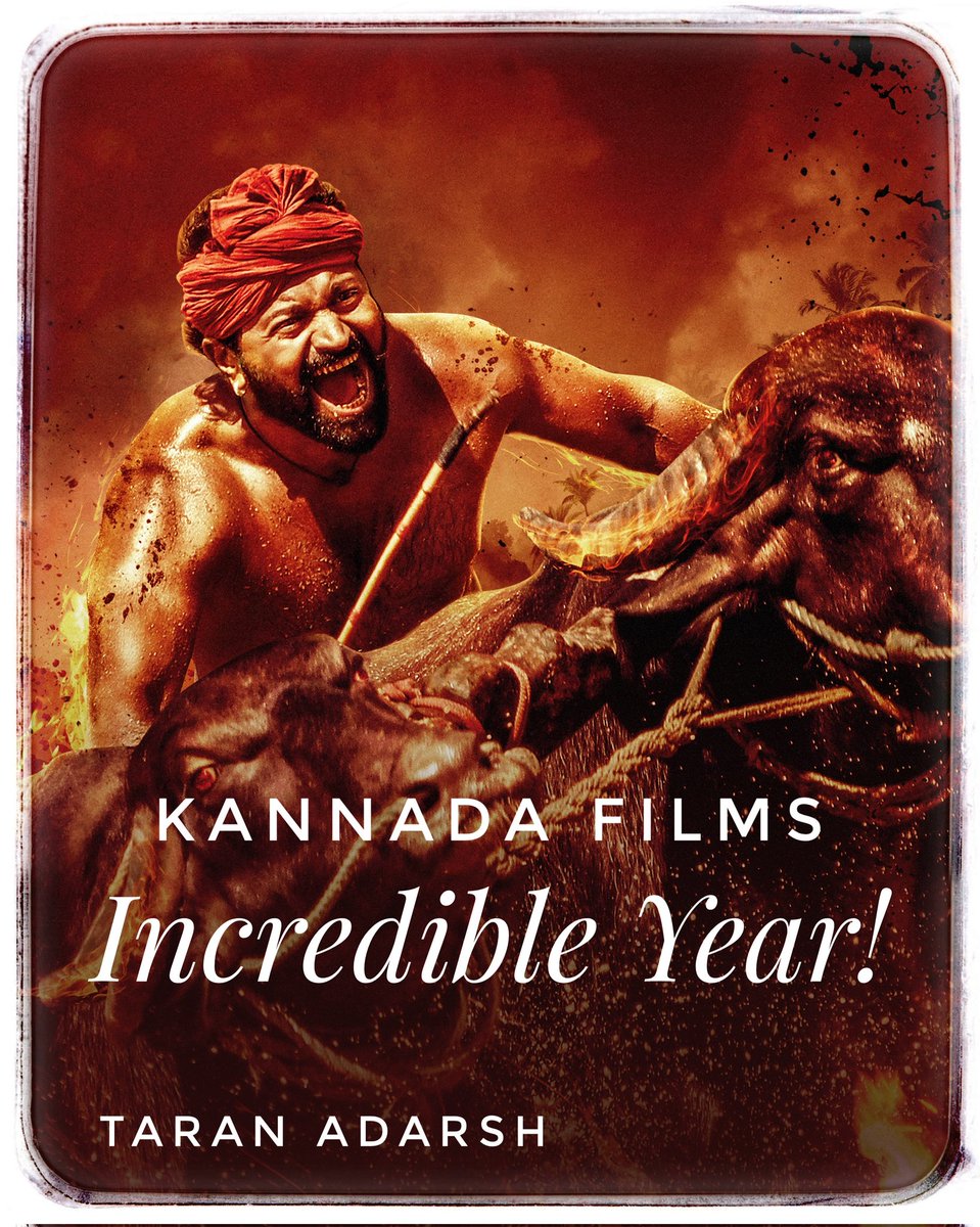 taran_adarsh's tweet photo. The #Kannada film industry is taking giant strides in 2022…
⭐️ #KGF2
⭐️ #James
⭐️ #VikrantRona
⭐️ #777Charlie
⭐️ #Kantara
Expecting more films to make waves in the coming months. https://t.co/dpkgllTKY8
