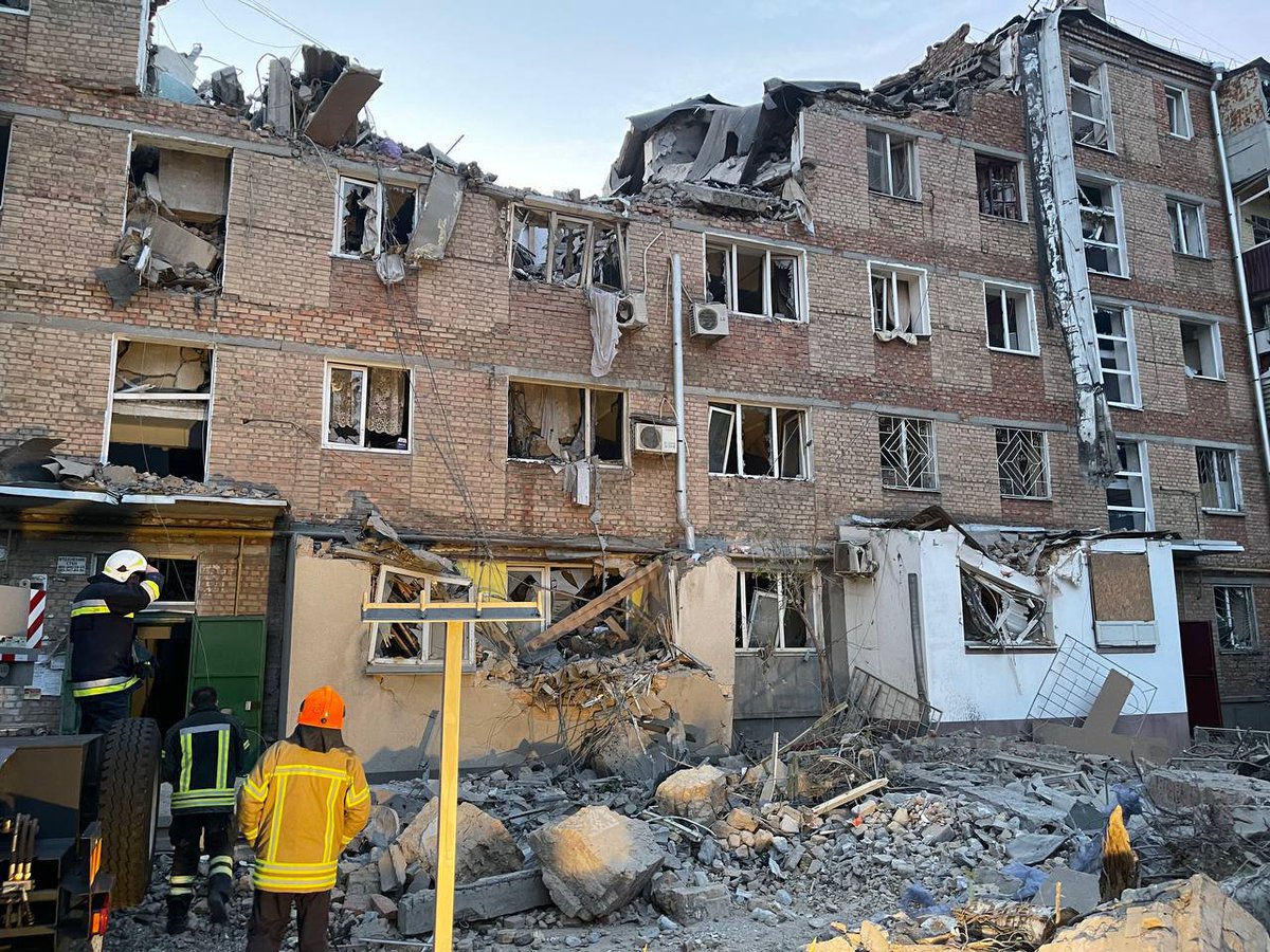 Going to sleep every night, #Mykolaiv residents know that it might be their last. The city is under constant russian missile attacks. The photo shows the results of this night's massive strikes. 11-year boy spent 6 hours under the rubble. He is alive. #RussiaIsATerroristState