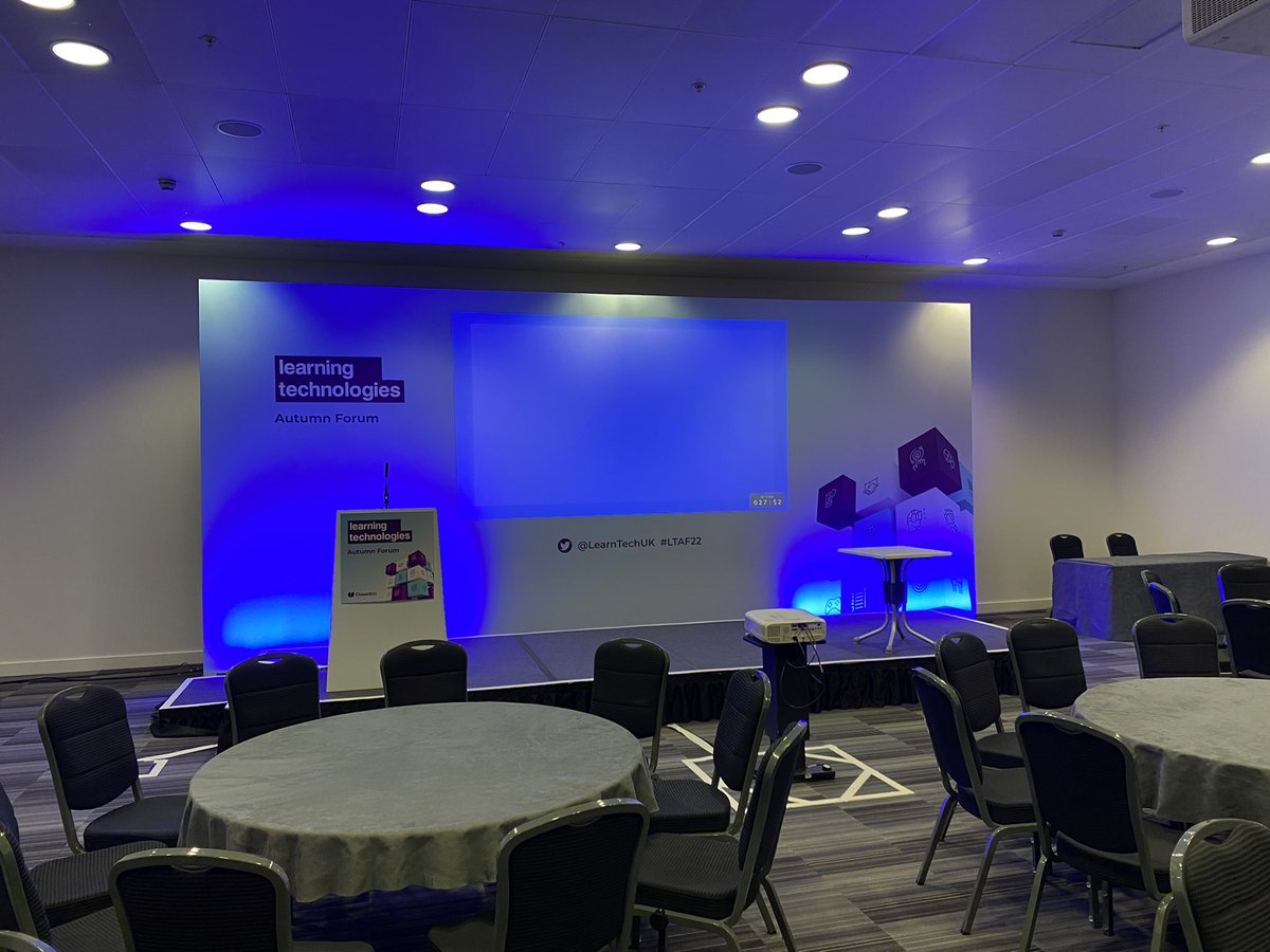 #LTAF22 Calm before the storm! Hope to see many from my PLN today at the Excel!