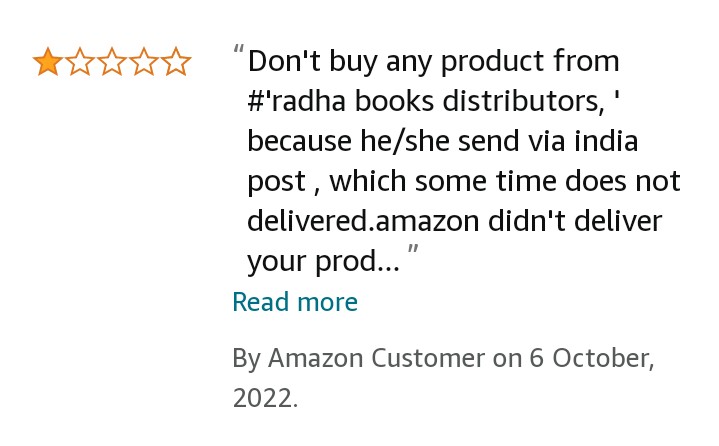 _Kala_Kaar's tweet photo. Today i checked some replies on Amazon shopping, and these shocking comment i had look after.
I had some issues regarding the same issue on dated 8 October i ordered a book but still not received a single feedback from India post.
( RD412057927IN ) ID @IndiaPostOffice
@PMOIndia https://t.co/JbiRcE1bl5