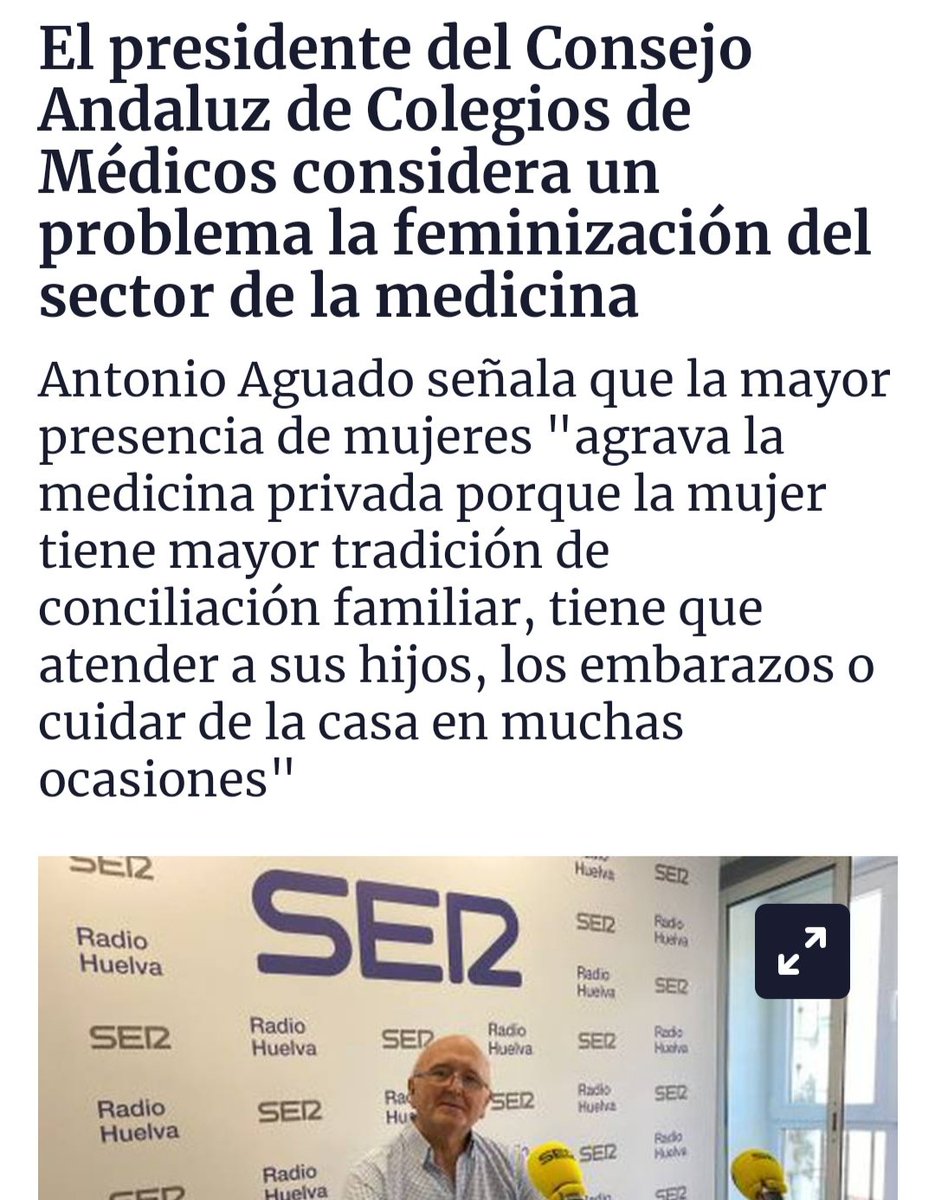 Medicilio's tweet photo. Discúlpanos Antonio por estudiar once años y no quedarnos en casa haciéndos cargo de los niños y el hogar.

Que estamos hablando de un cargo que tiene que representar a toda la profesión, hombres y mujeres.

TREMENDISIMO lo de este señor en 2022. https://t.co/Mr5FyNE8F3