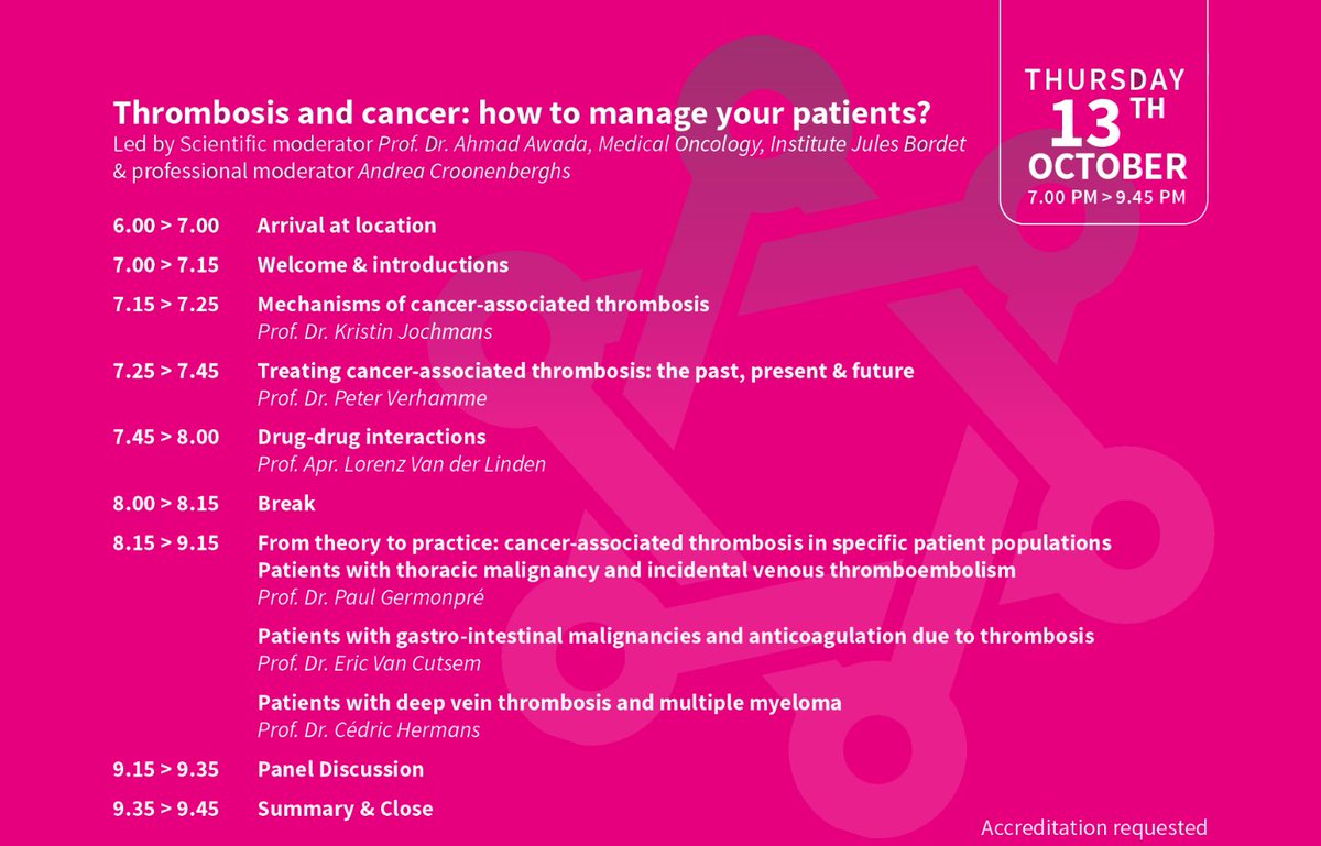 Join this seminar onThrombosis and Cancer on World Thrombosis Day! 
mediaarena.eu/isa13octcat/
#WTD2022 @thrombosisday