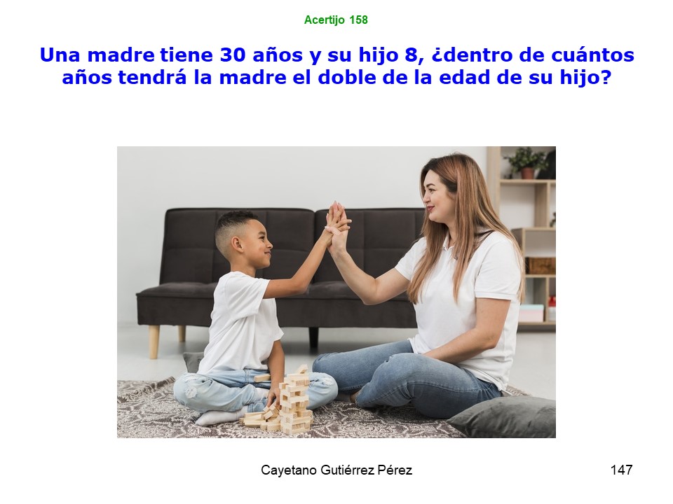 Otro acertijo matemático, ¿te atreves?

RECUERDA: Todos los días a las 20:30 pongo un nuevo acertijo, ayudando a desarrollar la imaginación y creatividad, y potenciando el espíritu crítico para interpretar resultados y sacar conclusiones, para que no te manipulen.