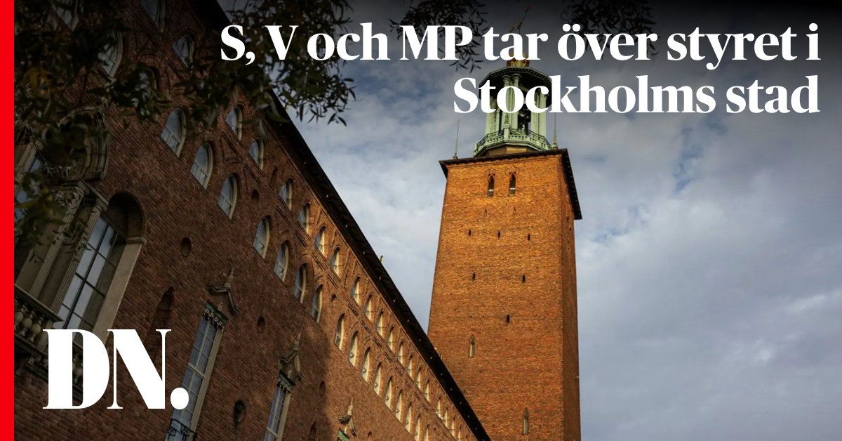 S, V och MP tar över styret i Stockholms stad – efter en månads förhandlingar. dn.se/sverige/s-v-oc…