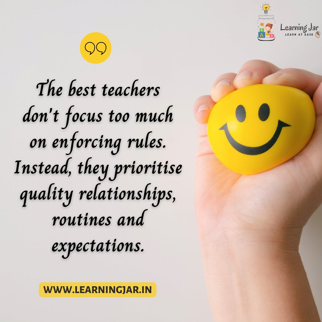 LearningJar_in's tweet photo. Thursday Thought!
It is important to follow the rules but there are things that are more important!
At Learning Jar, we believe in focusing on all the important things!
.
.
.
.#thursdayvibes #ThursdayThoughts #onlinelearning #onlinelearningplatform #onlinelearningcourse https://t.co/KJQ7o3wY5z