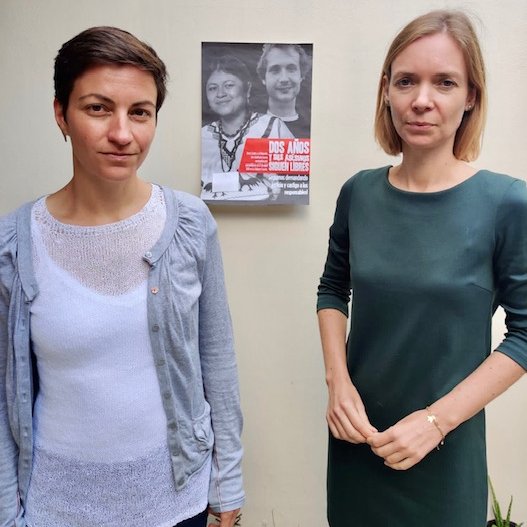 .@SkaKeller & me are in Mexico this week to follow up on the case of Human Rights defenders Bety Cariño & Jyri Jaakkola who were killed 12 years ago. There still is no justice. The systematic impunity of attacks against human rights defenders in the country is inacceptable!