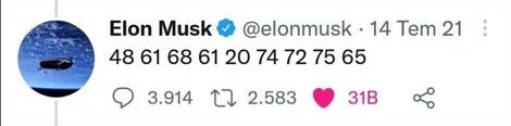 CemalTheMM's tweet photo. @elonmusk Bir gün sende manipüleden tüm hayatını ve servetini kaybedeceksin. O günü iple çekiyorum🤝 https://t.co/Ljk105JTRD