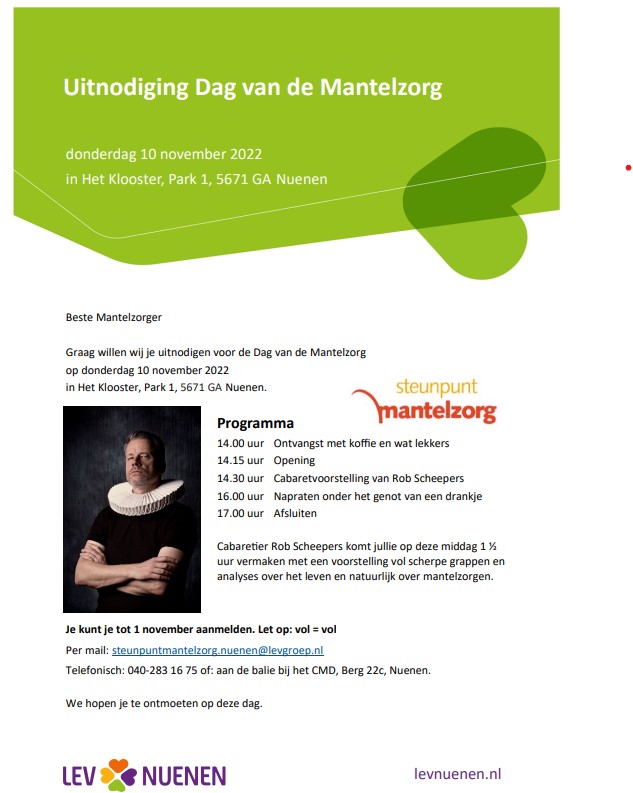 Dag van de Mantelzorg!