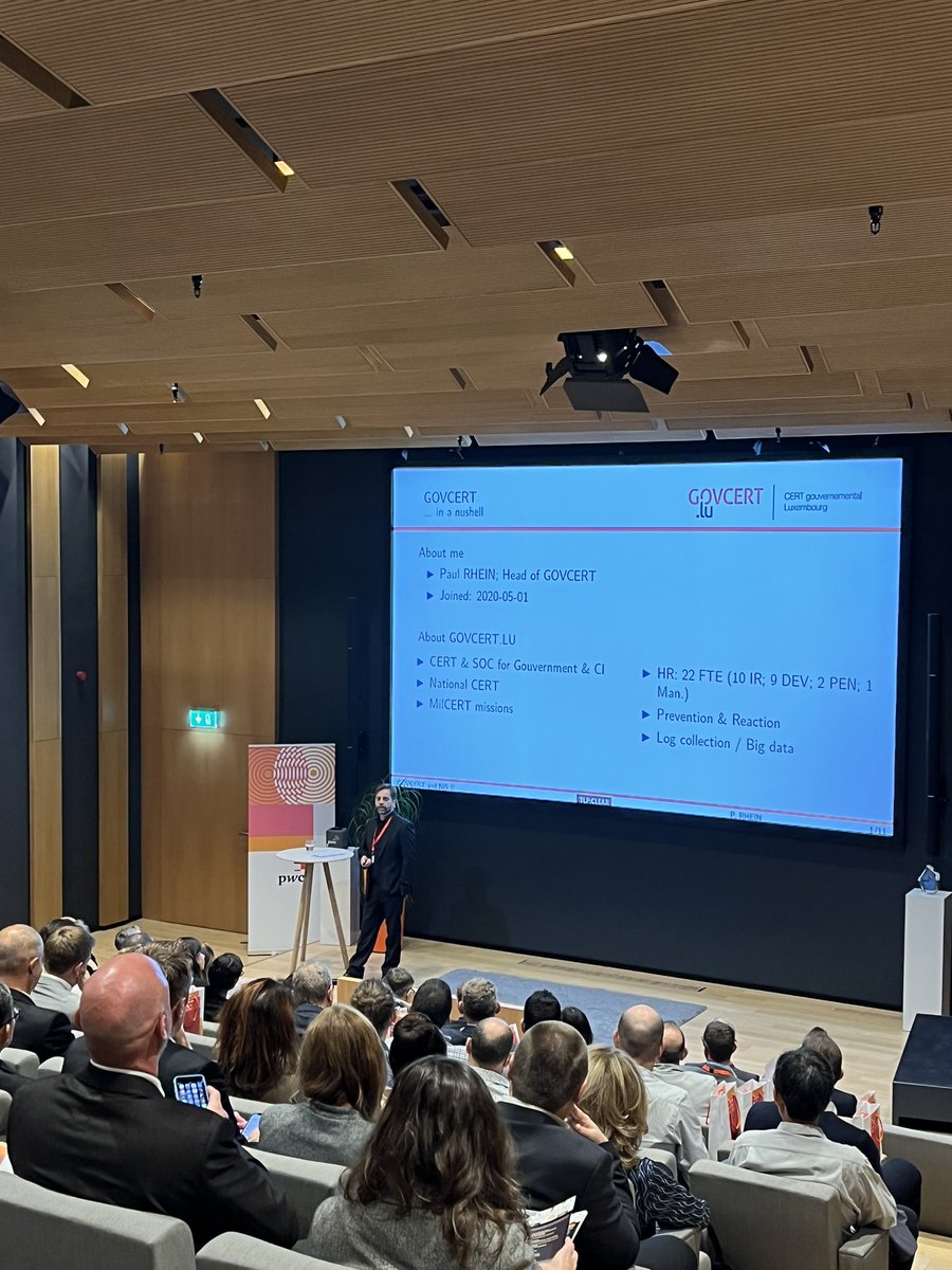 PwC_Luxembourg (@pwc_luxembourg) on Twitter photo 🗣️ First up we have Paul Rhein, Managing Director at <a href="/govcert_lu/">GOVCERT.LU</a> and Ministère d’État Luxembourg, giving a speech on the NIS 2 Directive. Check it out! #cyberdays #cypwcl 🗣️ First up we have Paul Rhein, Managing Director at <a href="/govcert_lu/">GOVCERT.LU</a> and Ministère d’État Luxembourg, giving a speech on the NIS 2 Directive. Check it out! #cyberdays #cypwcl