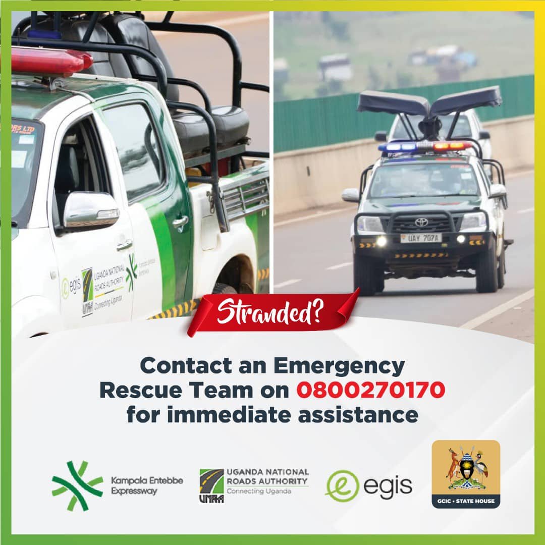 This is the road safety toll-free emergency line, which can be used by all road users of the @KEE_UG at all times. This number can be in case of a car breakdown, accident, and other emergencies.
#RoadSafety 
#TuukaBulungi 
 #KEEUG