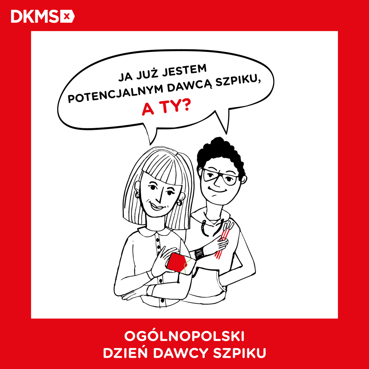 DKMS_pl's tweet photo. Dziś Ogólnopolski Dzień Dawcy Szpiku!  🎉 Drodzy Dawcy, dziękujemy Wam za to, że jesteście! Wasza decyzja o rejestracji w bazie i gotowość do pomocy daje szansę na życie tysiącom Pacjentów rocznie. Podajcie dalej ten post 👉 i pokażcie, że jesteście z DKMS! #jestemzDKMS https://t.co/tquJmzBzMR