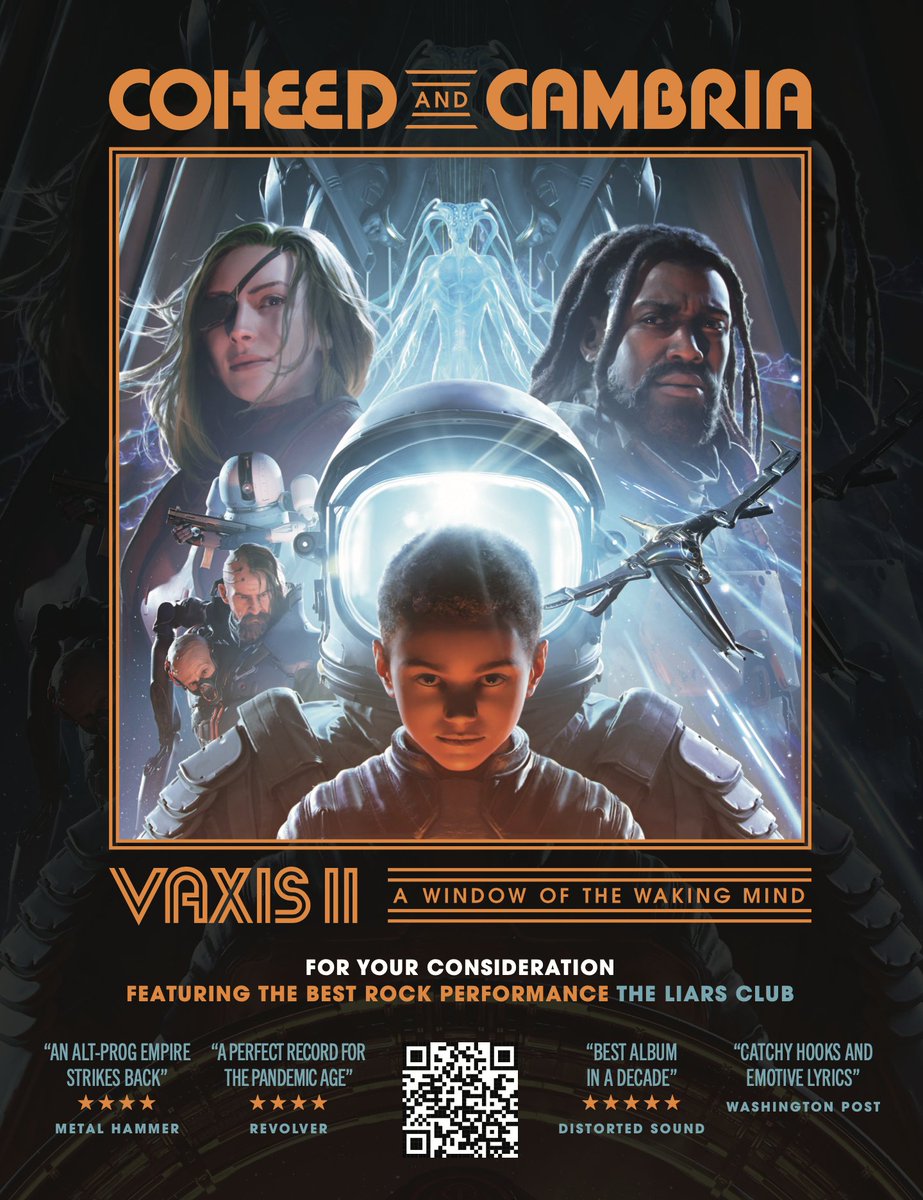 Coheed's tweet photo. Our ad in Billboard today! #Grammys #Vaxis2 https://t.co/JW8MFGSQjG