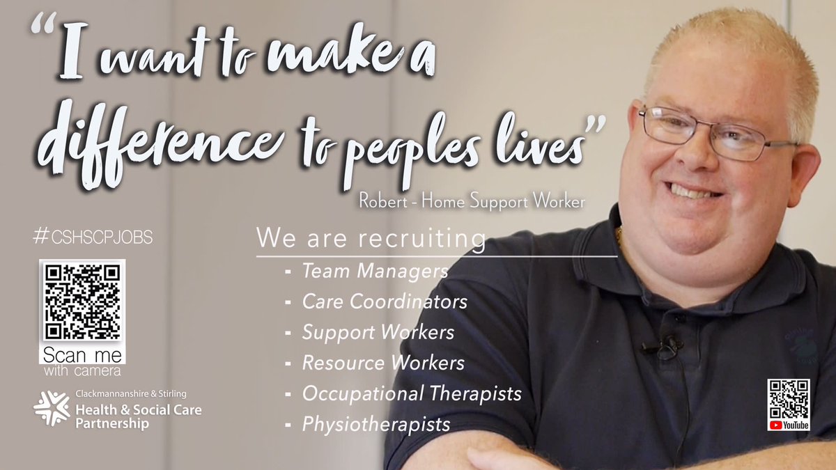 Men Care Too! 
Let’s eradicate stereotypes and boost #gender #diversity across our partnership area.
Scan QR codes to find out how you can join us at CSHSCP 
It’s ⏰ 2 #care 
<a href="/ClacksCouncil/">Clackmannanshire Council</a> <a href="/StirlingCouncil/">Stirling Council</a> <a href="/skillsdevscot/">Skills Development Scotland</a> <a href="/FVCollege/">Forth Valley College</a> <a href="/StirUni/">University of Stirling</a> <a href="/StirLearnEmploy/">Learning and Employability - Stirling</a>