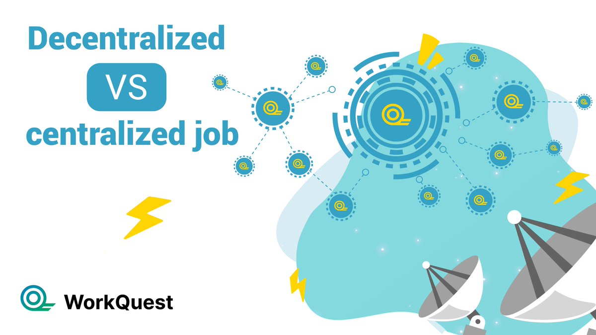 🤞 A Decentralized vs. Centralized labor market. Who will win? 🤨 What are the advantages of being in the decentralized marketplace rather than going freelance? Read more 👉 bit.ly/3RXVxfj #WorkQuest $WUSD $WQT #WorkNet #labor #decentralized #work #crypto #blockchain