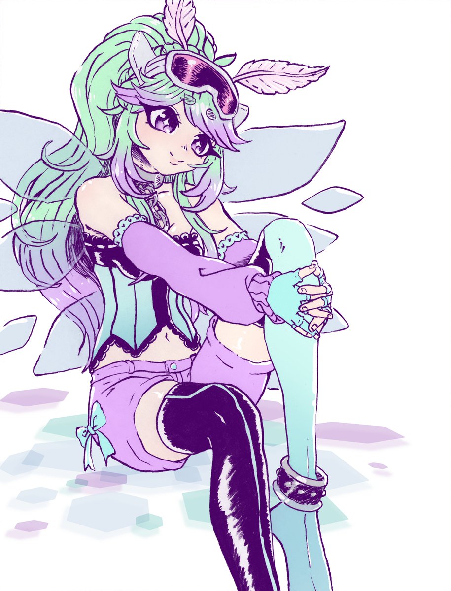 KumquatCat_Art's tweet photo. (o゜▽゜)o☆ Another Gacha Pull Commission for @M41H41 

This piece was inked traditionally, then edited and colored digitally.

#M41RT https://t.co/PmwzJexi4p