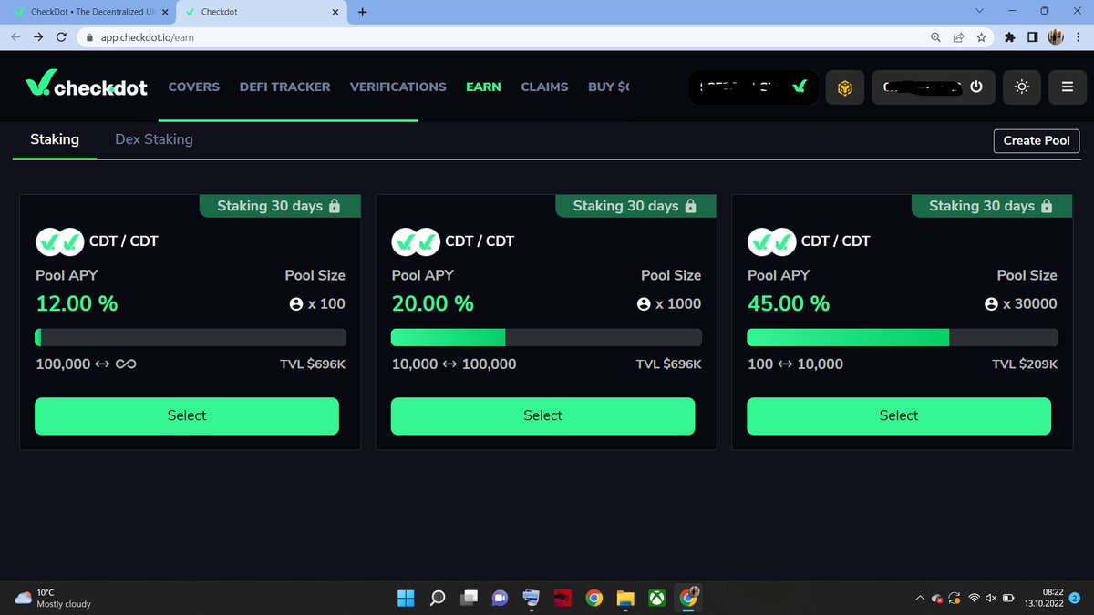 gierek_grzegorz's tweet photo. Staking from #CheckDot 

#staking #crypto #bitcoin #cryptocurrency #blockchain #ethereum #defi #btc #nft #eth #cryptonews #cardano #mining #binance #trading #krypto #nfts #ada #coinbase #decentralized #ripple #hodl #kryptow #cryptocurrencies #xrp #investment #passiveincome #gold https://t.co/ud7LraKZjv