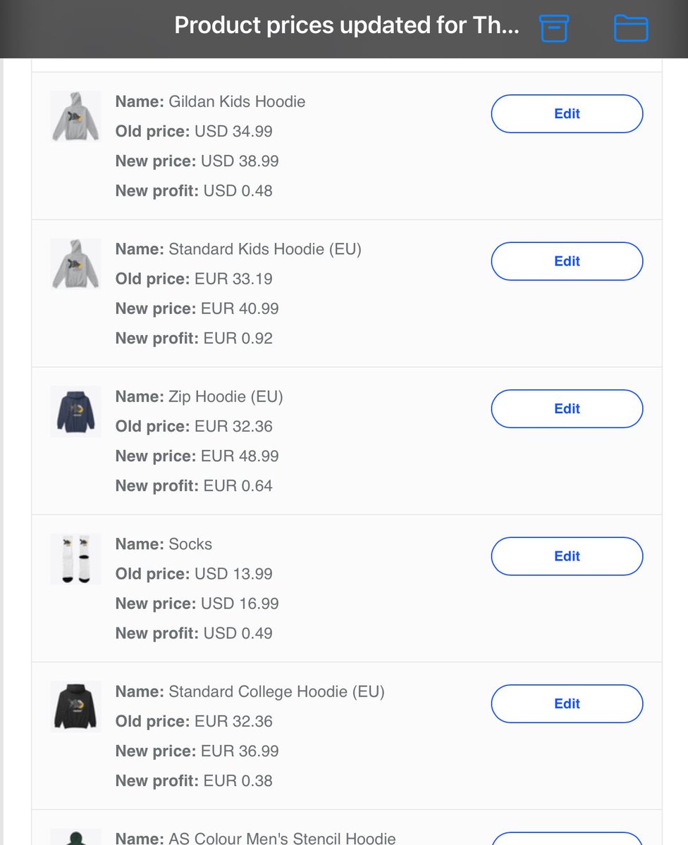 noobcreate's tweet photo. To be honest, I might quit Teespring/Spring. This prices are insane for the quality they provide. What do you think? Do you use their services?

#teespring #printondemand #spring #pod #asktwitter https://t.co/ibP5gKLk8M
