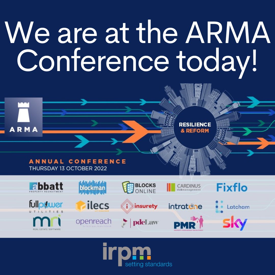 IRPMONLINE's tweet photo. Come say hello to us at the ARMA Conference today!
#ARMAConference #IRPM @ARMAleasehold https://t.co/M27FIHGmRX