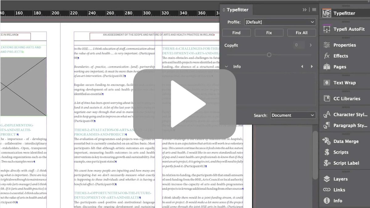 typefi's tweet photo. 🍿 Watch this short demo video about #Typefitter and see the Copyfit slider and Profiles in action, fixing typographic issues in @InDesign with ease: https://t.co/EYaGTTT68V
#Typefi #DoMore #typography #InDesignPlugin https://t.co/teBuXatThB