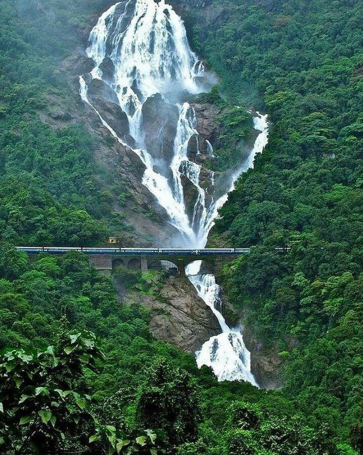6. Dudhsagar Waterfall, Goa