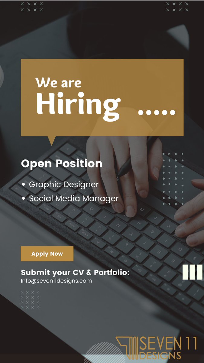 shellsjo's tweet photo. We are hiring @Seven11designs .
#graphicdesign #graphicdesigners #Hiring #socailmedia #socialmediamarketing https://t.co/e54LBq27zW