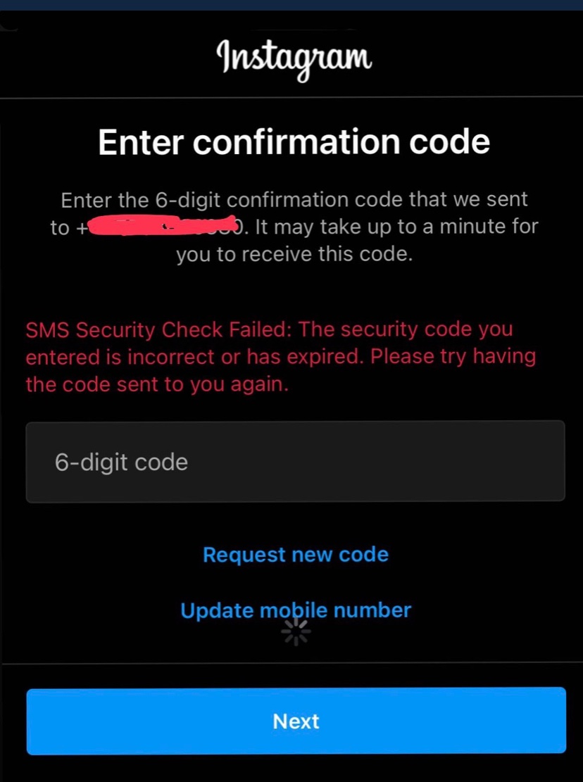 Cyberhelp07's tweet photo. Are you having this type of issue on your Instagram account, I can fix it for you within 30 minutes, Dm me to recover your instagram account 

Retweet if your instagram account is down 

#instagramhacked #instagramdown #instagrambug https://t.co/ddxyTT5FsJ