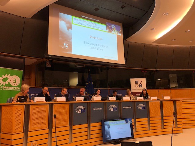 EAPNEurope's tweet photo. Our #PovertyWatch launch event has started! Wonderful to see a room of the @Europarl_EN full of EAPN members, decision-makers, MEP's and many other stakeholders committed to #EndPoverty https://t.co/it2YC2B8JT
