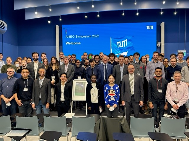 Zhu_XLab's tweet photo. Now just started @TU_Muenchen: #AI4EOSymposium2022 of our future lab #AI4EO 
@ai4eo_de with highlight talks today from Rune Floberghagen @ESA_EO, Lorenzo Bruzzone @UniTrento_DISI and @Wang_SAR. TUM Vice President Prof. Kramer gives the welcome speech. https://t.co/lR1ljDQsBL