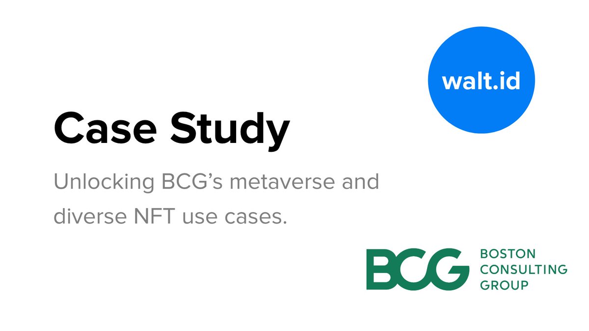 walt_id's tweet photo. 👩💻New case study
Learn about how @BCG integrated #NFTs to a Metaverse event through multiple use cases 👇
https://t.co/msM8BWwEpw
#nft #usecases #metaverse #nftkit
#casestudy #nftticketing #bcg https://t.co/DXvWce79Mm
