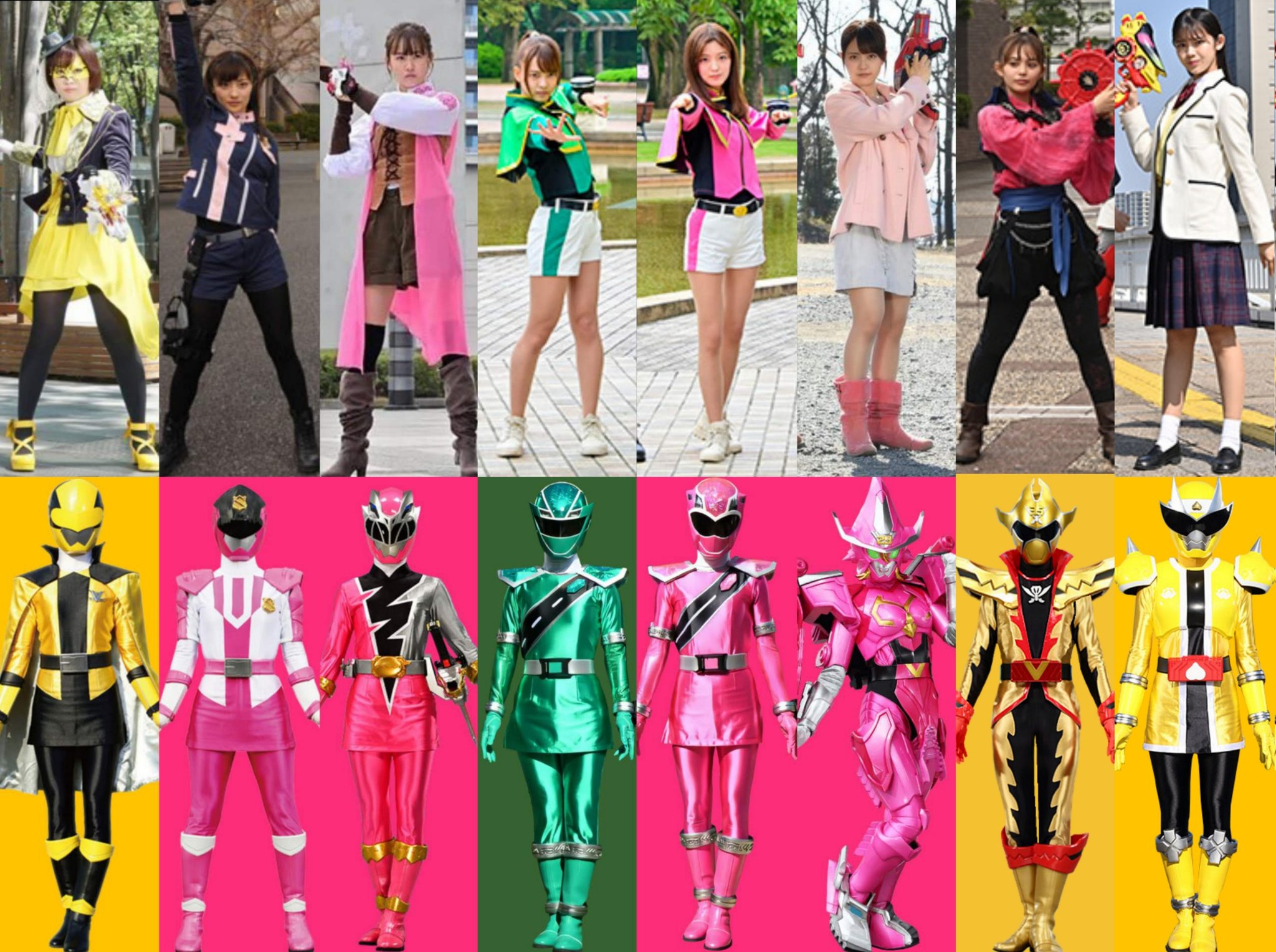 Sentai Rider BANK Reiwa on X: Super Sentai Heroines Human Form 2018-2022  t.codGXcrnmGcv  X