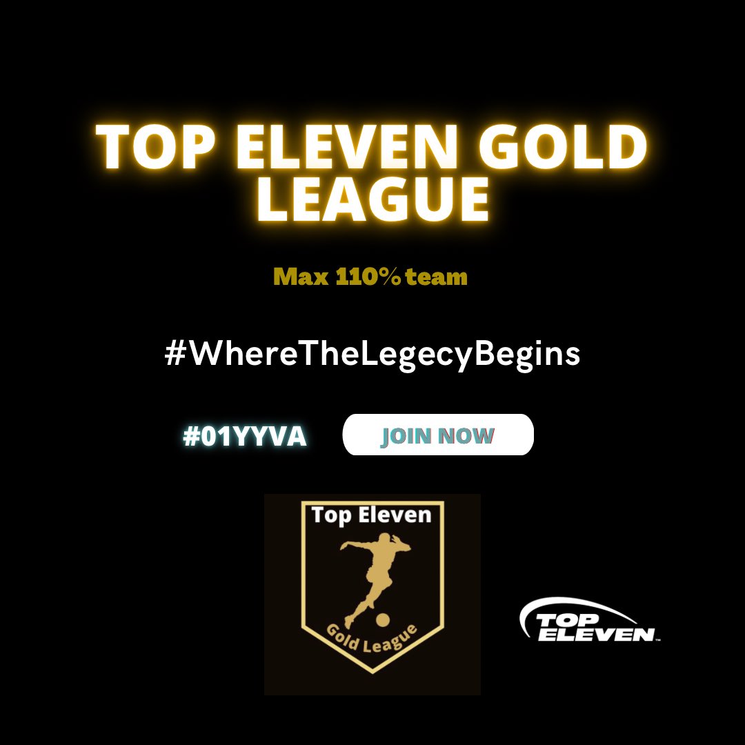 Top11Community's tweet photo. Use the hashtag to join your league in the Friendly Championship option in game @topeleven
#01YYT8 Legends League 140.9%
#01YYUM Platinum League 125.9
#01YYVA Gold League 110.9%
https://t.co/w4SZe4sKQY…
Good luck managers
@topelevenglobal
#BecomeTheLegend
#TELL
#TEPL
#TEGL https://t.co/IrhAZceuSX