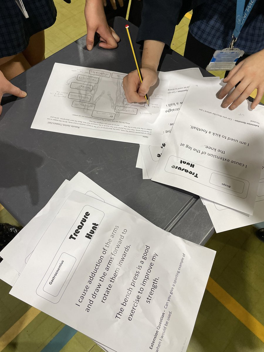 Nothing like a muscular treasure hunt in GCSE PE tutor time to start the day! <a href="/GlenmoorAcademy/">Glenmoor Academy</a> <a href="/WintonAcademyUL/">Winton Academy</a> <a href="/UnitedSport1/">United Sport</a>