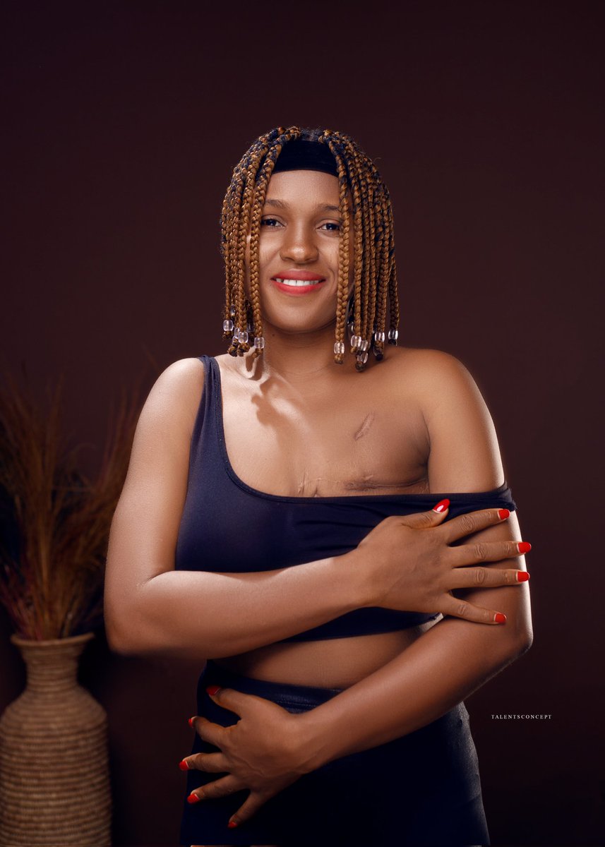 Andronika_1's tweet photo. #NoBraDay2022 
#NoBraDay 
Without courage, there is no other virtue we can practice consistently.... Maya Angelou.

Check your breasts today.
Early detection saves lives.
#cancersurvivor https://t.co/pUW7OiHKAM