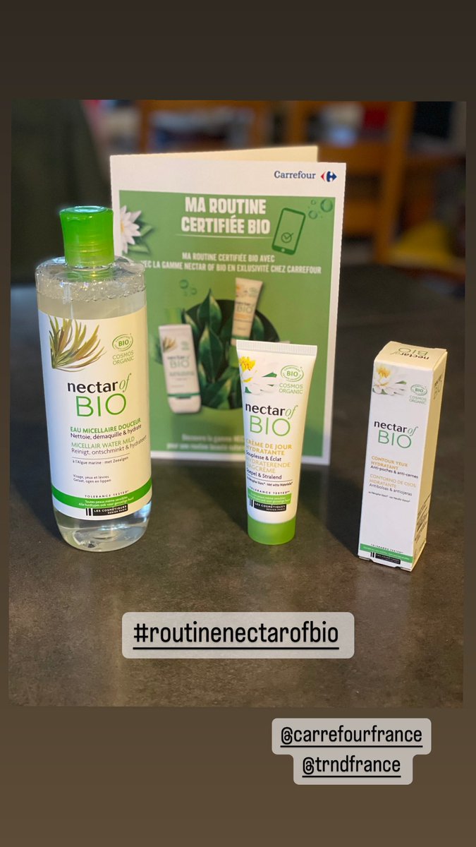 laurelbtn's tweet photo. Premier jour de #routinenectarofbio 🤩@GroupeCarrefour @trnd_fr https://t.co/RFnsMYsEqo