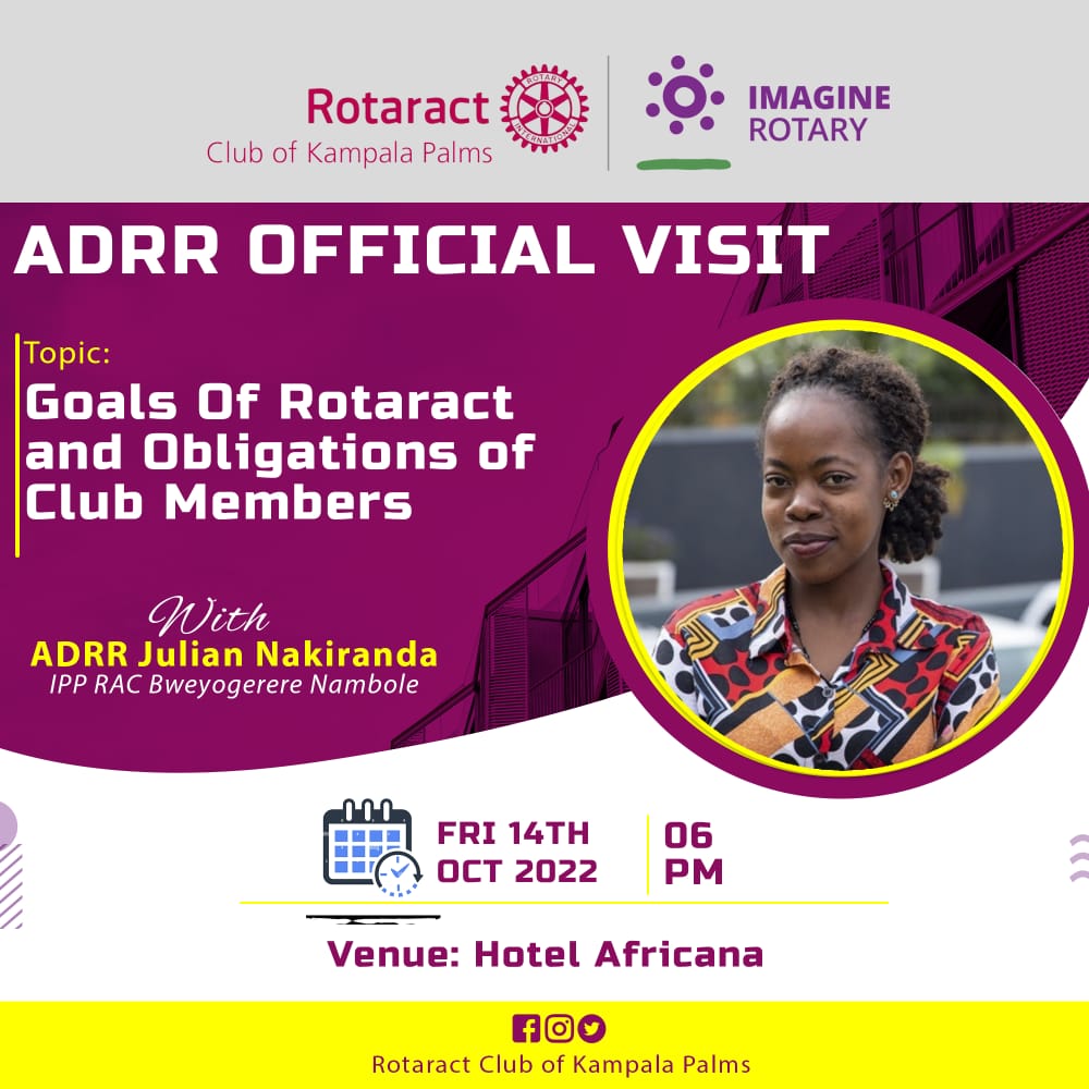 Rotaract Club of Kampala Palms tweet media