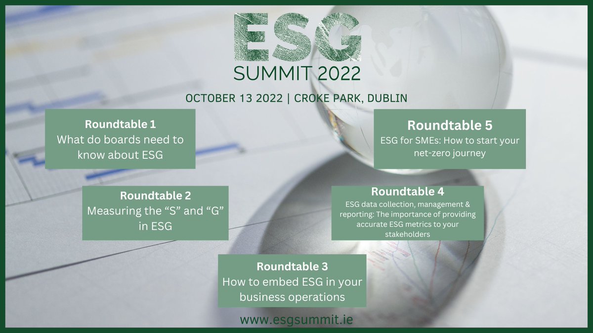 InfraSummitIE's tweet photo. Our Roundtable Discussions are about to get underway here at #ESGSummit22
Don't forget to sign up to your chosen table at the registration desk. https://t.co/JuCad33o8D