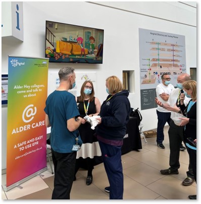 Another successful day at <a href="/AlderHey/">🏥 Alder Hey 💙</a> discussing Alder Care! #EPR #FirstOfType

<a href="/idigitalnhs/">iDigital 💙</a> @AlderHeyCDT <a href="/MEDITECH_UK/">MEDITECH UK and Ireland</a> <a href="/MEDITECH/">MEDITECH</a>
<a href="/vickyfurfie/">Vicky Furfie</a> @DaveWal33856831 <a href="/leah_b91/">Leah Bradley ♥️</a>