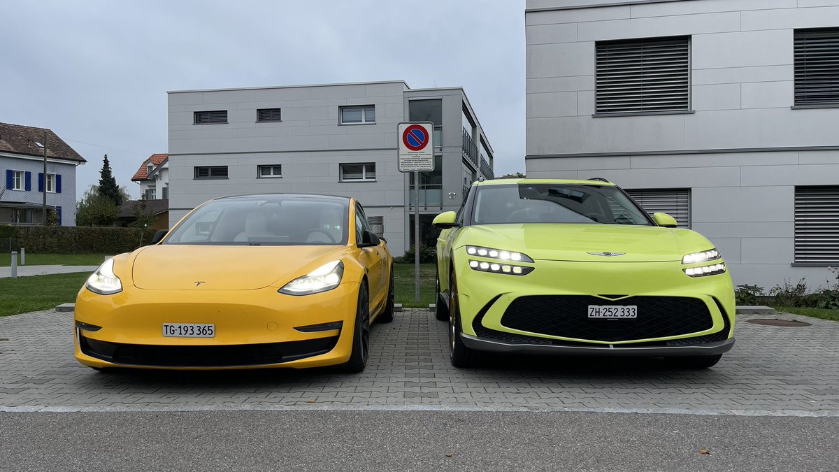 visionedrive's tweet photo. Witch one?
#Tesla #Genesis #model3 #gv60 #Elektromobilitaet #ElectricVehicles #electricity https://t.co/BeHMmCwmR0