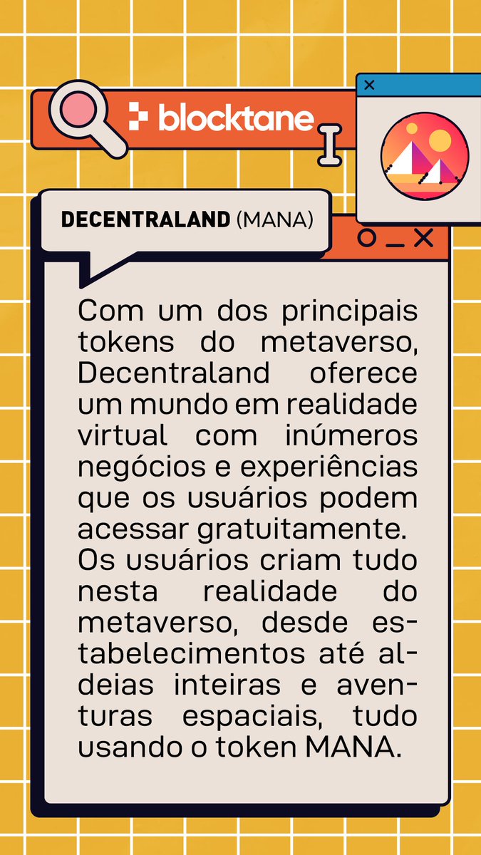 blocktane_pt's tweet photo. A rede de tokens disponibiliza diferentes aplicações no espaço da #web3 e do #metaverso. Qual é a sua favorita? 🤖

#ethereum #bitcoin #criptomoedas https://t.co/8sxre0kvKm
