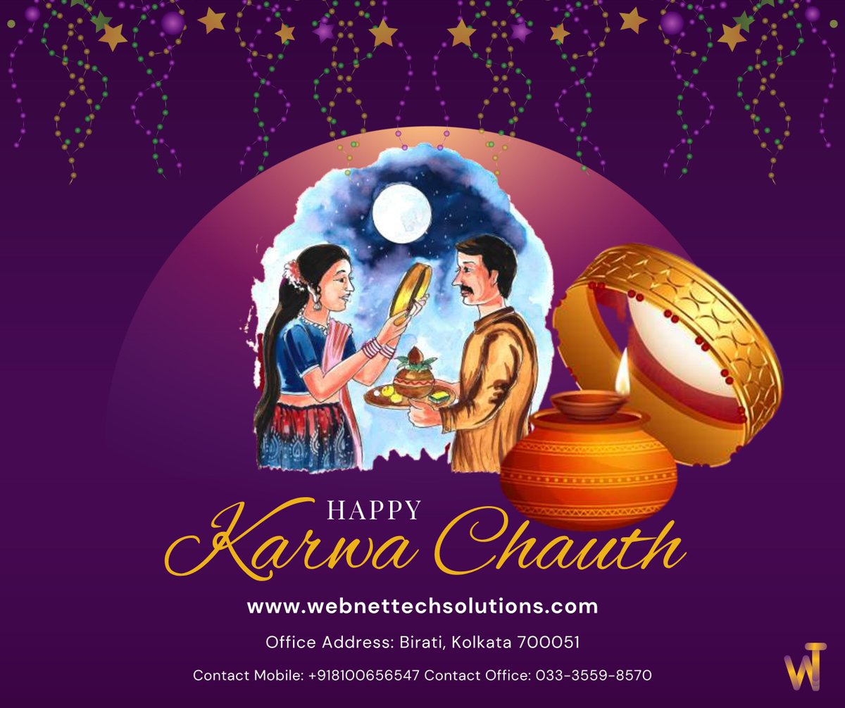 Webnet2022's tweet image. Wish You A Happy Karwa Chauth 😊

webnettechsolutions.com

#karwachauth2022