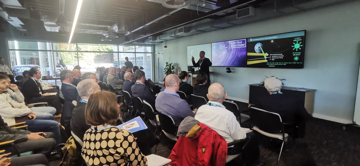 NWSpaceCluster's tweet image. Fascinating presentation on #SpaceBasedSolarPower from @DavidHomfray

#NWSpaceCluster