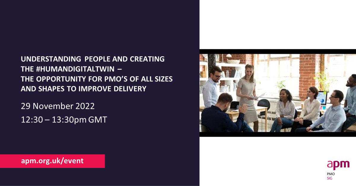 APMEvents's tweet photo. People are different – diagnostics tools exist to give insights to help improve relationships, but results aren't often included in delivering change and projects https://t.co/NTTL80JWj2 PMO’s have a critical part to play 29 Nov #apmwebinar #apmpmo #pmot #apmweb https://t.co/FKS5pwcnRV
