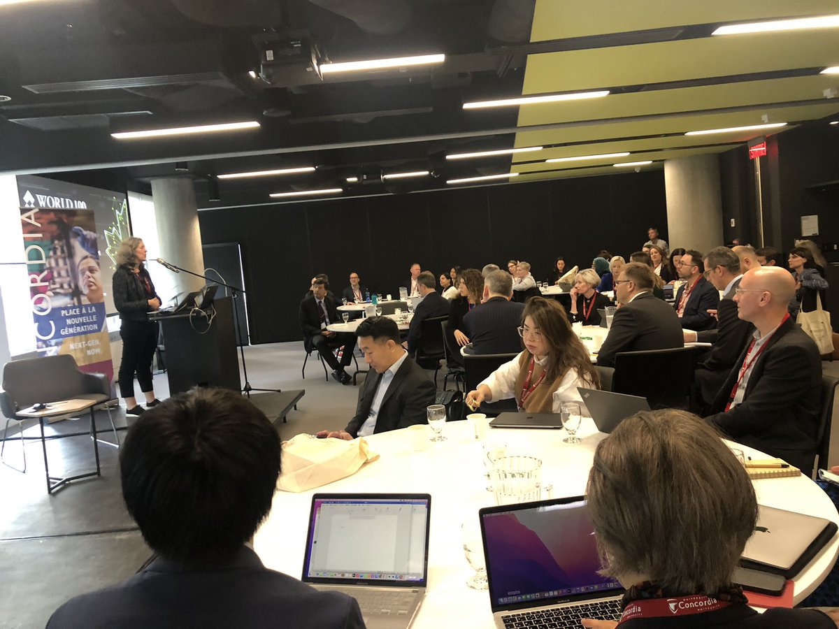gubieda's tweet photo. The @World_100 conference kicks off in Montreal and Toronto: how to transform the university sector into a hub of development and innovation for the environment. #reputation #w100conference https://t.co/xIqBprlsVk